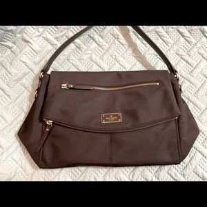 Kate Spade Nylon Satchel Bag (Black)